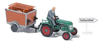 Produktbild von Busch Traktor Kramer + Anhänger 40051