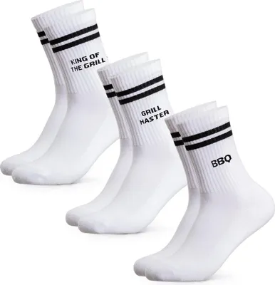 Produktbild von Occulto Herren Statement Tennis Socken 3er Pack (Modell: William) Barbecue 39-42
