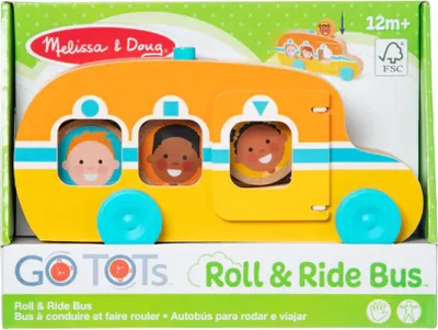 Produktbild von Holzspielzeugbus mit Zubehör Rostogol GO TOTs-Kollektion