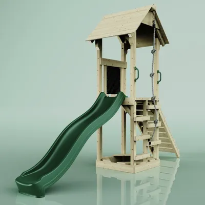 Produktbild von OutdoorToys Spielturm Lillehammer aus Holz in Grün