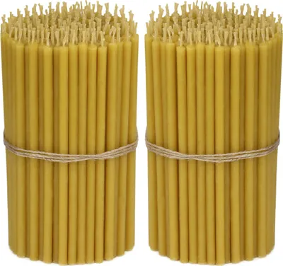 Produktbild von 1308g Qualität Bienenwachs Dünne Kerzen Für Zuhause Kirche (ca. 400 St.) 36261