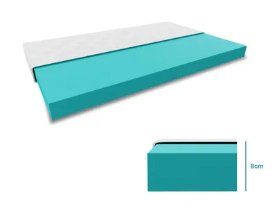 Produktbild von Kindermatratze EASYSOFT 8 cm 80x160 cm Matratzenschutz: OHNE Matratzenschutz