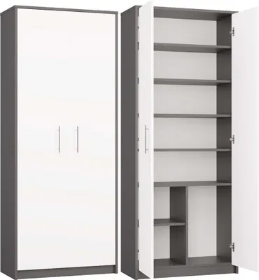 Obrázek produktu pro Regał Oliv 2D ANTRACYT BIEL