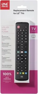 Zdjęcie produktu dla ONE FOR ALL URC4911 - Zamienny pilot zdalnego sterowania do telewizorów LG