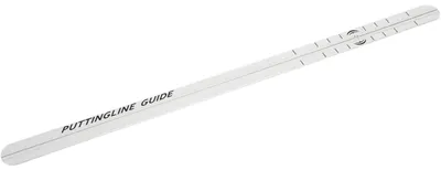 Produktbild von Golfmatte - Puttingmatte Trainingshilfe - Golf Putting Alignment Schiene - Ausrichtungsschiene für Putten - Indoor & Outdoor Training - Weiß