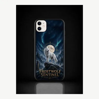 Produktbild von iPhone 11 Hülle Handyhülle Schutzhülle Case mit Frostwolf Motiv – LUNØIR ©