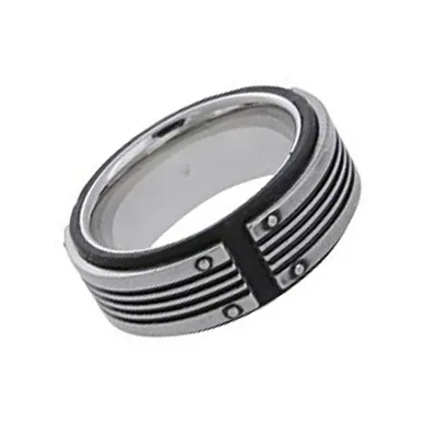 Produktbild von Fossil Herren Edelstahl Ring JF83553, Ringgröße:57 (18.1 mm Ø)