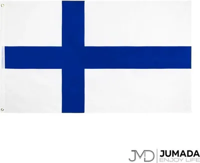 Produktbild von Jumadas finnische Flagge – Flagge von Finnland – Flagge Finnland – Flaggen – Polyester – 150 x 90 cm