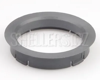 Produktbild von Zentrierring für Felgen, 64,0 / 54,1 (R02), Kunststoff, silberfarben, Konusüberstand 6 mm