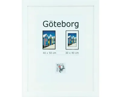 Produktbild von Bilderrahmen MDF Göteborg weiß 40x50 cm