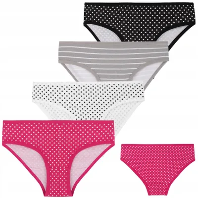 Produktbild von Mädchenunterwäsche - Kinderunterwäsche Größe 134 - Baumwollslips 4 Stück - Mädchen Slips - fur Mädchen
