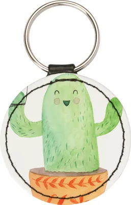 Produktbild von Mr. & Mrs. Panda Anhänger Kaktus Luftballon - Weiß - Geschenk, Kakteen, Freundin, mini schlüsselanhänger, Büro, schlüsselbund, Taschenanhänger, Taschenbaumler, Ausbildung