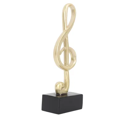 Obrázok produktu pre Resin Music Note Model, Resin Music Note Ornament, Golden Music Note Sochy, Music Note Sochy, Music Note Figúrky, Music Note Dekorácie