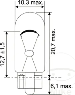 Immagine prodotto di Kit 10 lampadine JMP 12V5W W2,1X9,5D