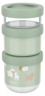 Productafbeelding van Mepal Mio Snackbox, stapelbaar, 3-delig, Little Dutch - Little Farm