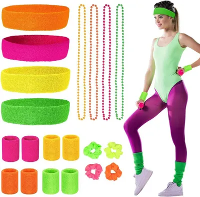 Produktbild von Schweißbänder Set 20 Stück, Baumwolle Elasthan Nylon, für Sport