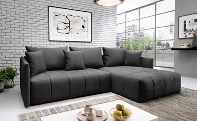 Obrázek produktu pro Elegantní rohová sedačka ALBERTINA - grafit