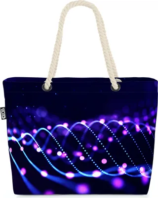 Produktbild von VOID Digital Strandtasche Shopper 58x38x16cm 23L XXL Einkaufstasche Tasche Reisetasche Beach Bag