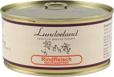 Produktbild von Lunderland Dose Rindfleisch durchwachsen 300gx5