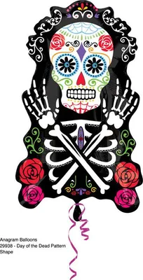 Produktbild von Shape Folienballon "Day of the Dead" Halloween | 88 cm