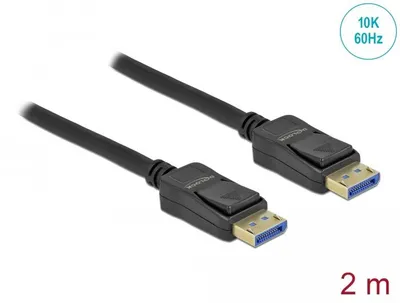 Produktbild von Delock DisplayPort Kabel 10K 60 Hz 54 Gbps 2 m
