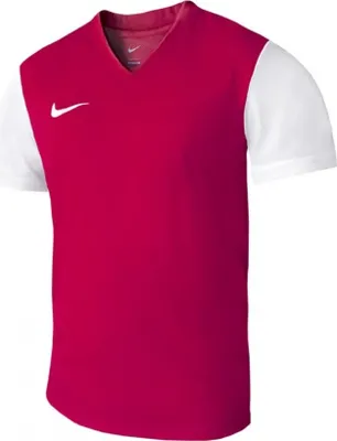 Produktbild von Nike Herren Dri-Fit Tiempo Premier Jersey - DH8035 Schwarz Weiß, Blau, Rot und Gelb, Farbe:Rot, Textil:XL