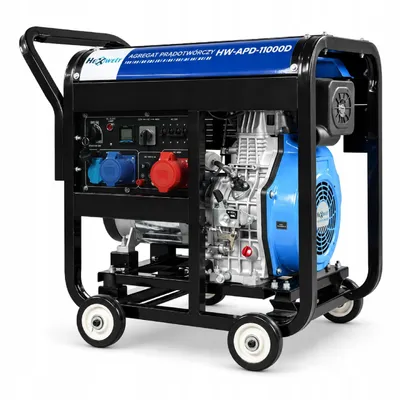 Produktbild von Diesel Stromerzeuger HEXWELT 8500W 230V 400V Elektrostart HW-APD-11000D