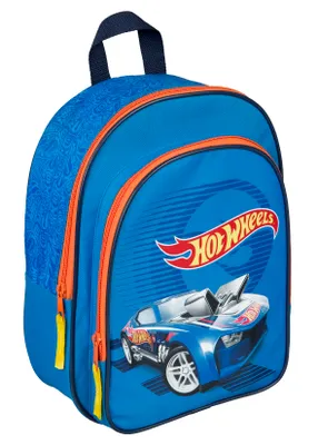 Produktbild von Kindergartenrucksack Hot Wheels Auto - Rucksack 2 Fächer Jungen blau
