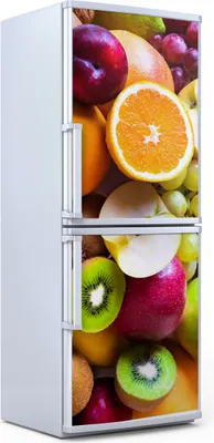 Produktbild von Kühlschrankdekoration 70x180 cm Aufkleber auf dem Kühlschrank - Farblich Früchte