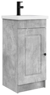 Produktbild von Badezimmerschrank mit Waschbecken Betongrau 42 x 40 x 84,5 cm