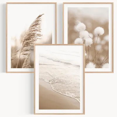 3er-Set abstrakte Kunstprints 30x40 cm – Wandposter ohne Rahmen