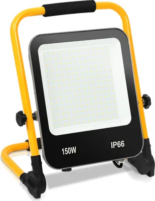 Immagine prodotto di SWANEW Faro da cantiere a LED 150W proiettore treppiede Faro da cantiere a LED con spina