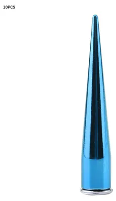 Productafbeelding van 7 mm, 10 sets metalen spijkers en bouten met schroefsluiting voor leerbewerking (blauw)