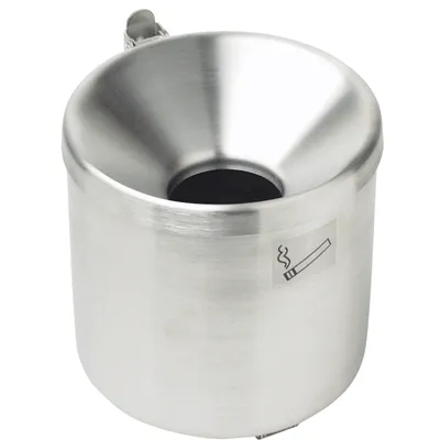 Obrázek produktu pro Samozhášivý nástěnný popelník pro vnitřní i venkovní použití, nerezová ocel, průměr 9 cm