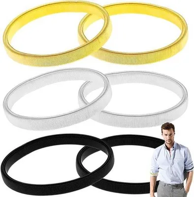 Produktbild von Elastische Armbänder Schutzhalter Uni Silber Schwarz