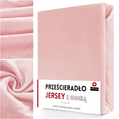 Produktbild von Łóżkoholicy Spannbettlaken Jersey Baumwolle 200x220 Rosa
