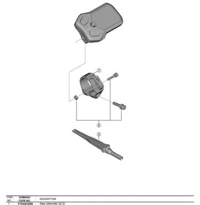 Produktbild von Shimano Sc-e5000 Sattelklemme Silber 22.2 mm Silber 22.2 mm