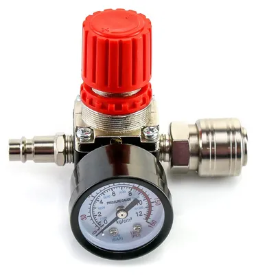 Druckregler für Luftkompressor, 1/4", 175 PSI, 12 Bar Manometer