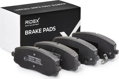 Produktbild von RIDEX 402B0108 Bremsbeläge Satz Vorne für HYUNDAI i10 (PA) für KIA Picanto (SA)