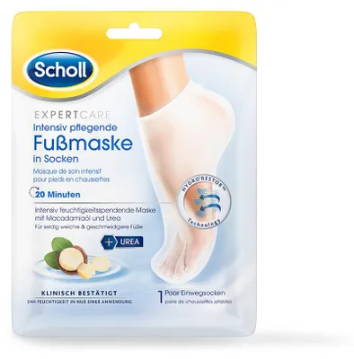 Produktbild von Scholl Intensiv pflegende Fußmaske in Socken Fußcreme Maske Fußpflege 1 Paar