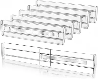 Produktbild von Schubladen-Organizer 6 Stück, 28.5 - 50.5 cm, Kunststoff Trennwand, für Küche