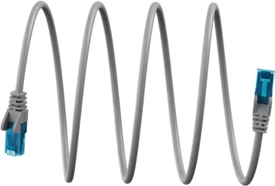 Productafbeelding van Zeer flexibele CAT 6A patchkabel, U/UTP, grijs