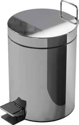 Produktbild von VIGOUR derby plus Abfalleimer mit Tretfunktion 5 Liter 20,5 x 28,5 cm Edelstahl