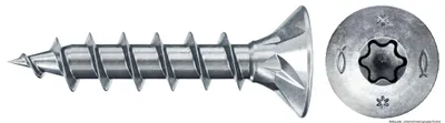 Produktbild von fischer Spanplattenschraube PowerFast, FPF II CTF 3,5 x 20 BC 1000 Senkkopf mit Innenstern TX Vollgewinde galvanisch verzinkt, blau passiviert, 1000 Stück