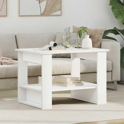 Produktbild von "Schlussverkauf" Couchtisch 1 PC  - Modernen Stil - Kaffeetisch - Weiß 72x50x50 cm Holzwerkstoff  C9509