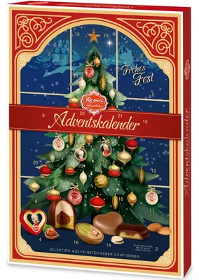 Immagine prodotto di Calendario dell'Avvento Reber Specialities con palline di Mozart, cioccolatini e altro ancora | 296g