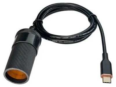 Zdjęcie produktu dla Adapter USB c na 12V do kamery samochodowej rejestratora GPS