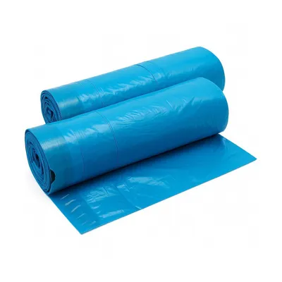Produktbild von ARLI Set: 50x Zugbandsack 120L LDPE Müllsack 700 x 1000 mm blau Typ 60 mit Zugbandverschluss