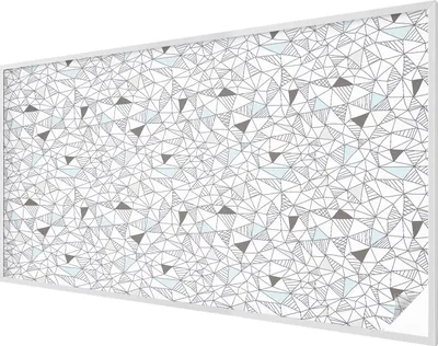 Zdjęcie produktu dla Folia witrażowa - 116x200 cm - wzór witrażowy - nieprzezroczysta dekoracyjna folia do ochrony prywatności - samoprzylepna, ochrona przed promieniowaniem UV - abstrakcyjne kształty