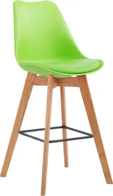 Produktbild von 2er Set Barhocker GIKAR - Kunststoff Grün 48x56x112 cm | Barstuhl Mit Lehne Tresenhocker Tresenstuhl Kneipenhocker Kneipenstuhl